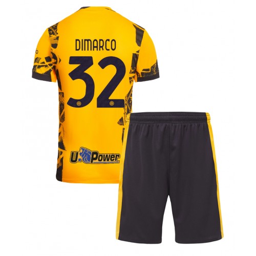 Dětský fotbalový dres Inter Milan Federico Dimarco #32 2024-25 Třetí Krátký Rukáv (+ trenýrky)